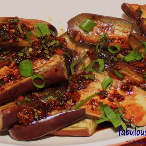 Steamed Eggplant with Spicy Garlic&nbsp;Sauce